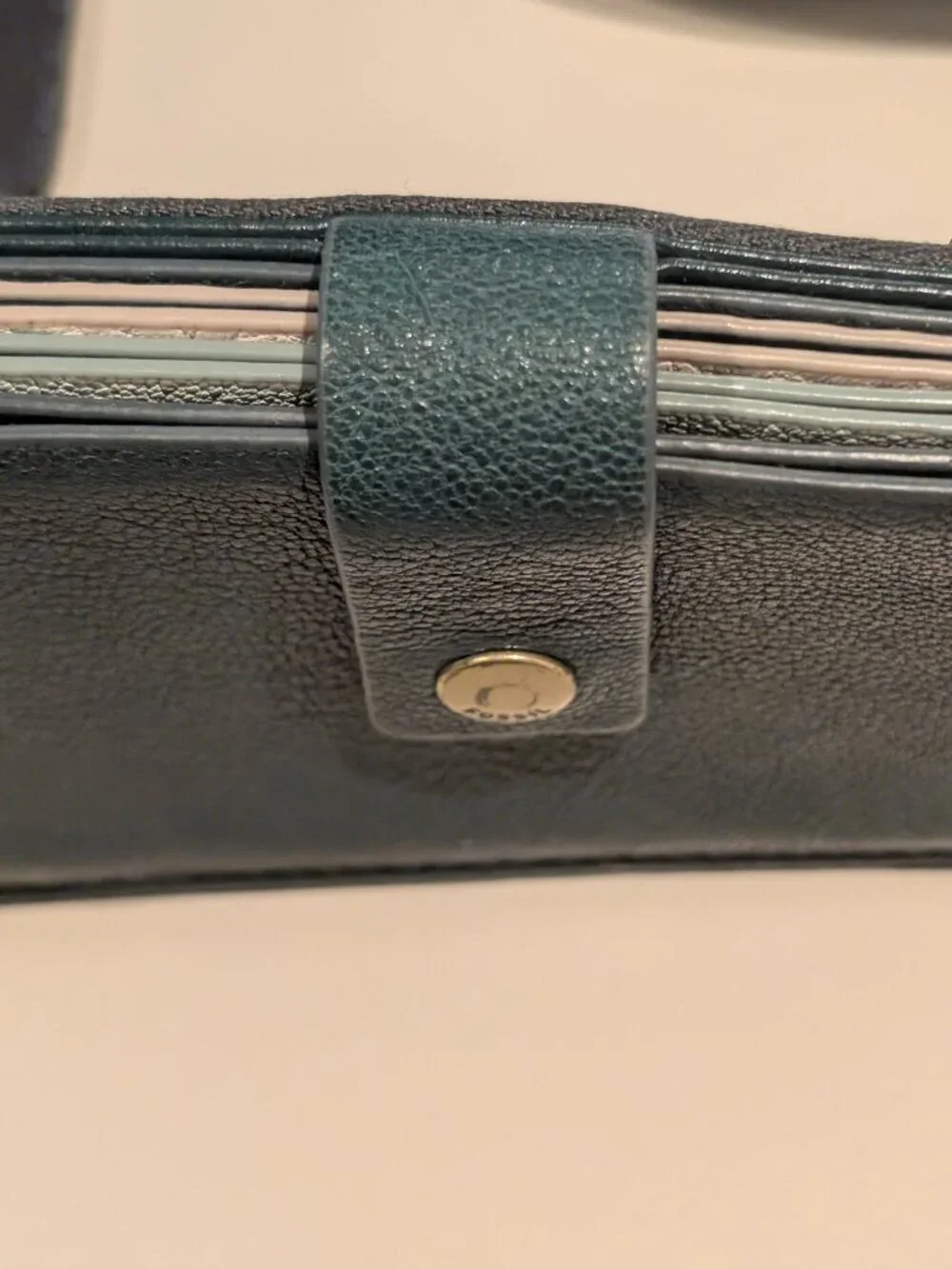 FOSSIL Wallet Snap On Card Holder with Zipper pocket